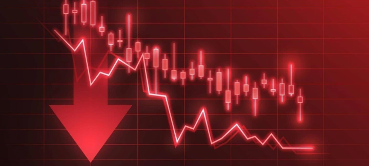 sensex drops